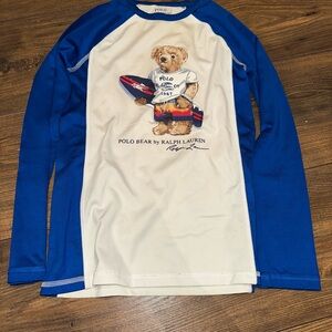Ralph Lauren Polo Surfboard Bear Rash guard - size 7